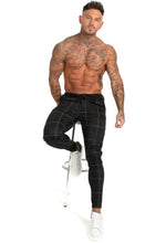 Load image into Gallery viewer, Beverlia Mens Clothing Mens Fashion | Men Chinos Trousers Skinny Super Stretch Chino Pants Slim Fit Mens Casual Pant Plaid Grey Elastic Waist London Fashion mens chino trousers original brand casual dress pants slim fit cargo pants mens fashion trends 2020 styles list latest fashion for men&#39;s usa trends london fashion
