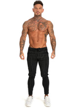 Load image into Gallery viewer, Black Stripe Chinos
