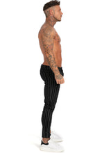 Load image into Gallery viewer, Black Stripe Chinos
